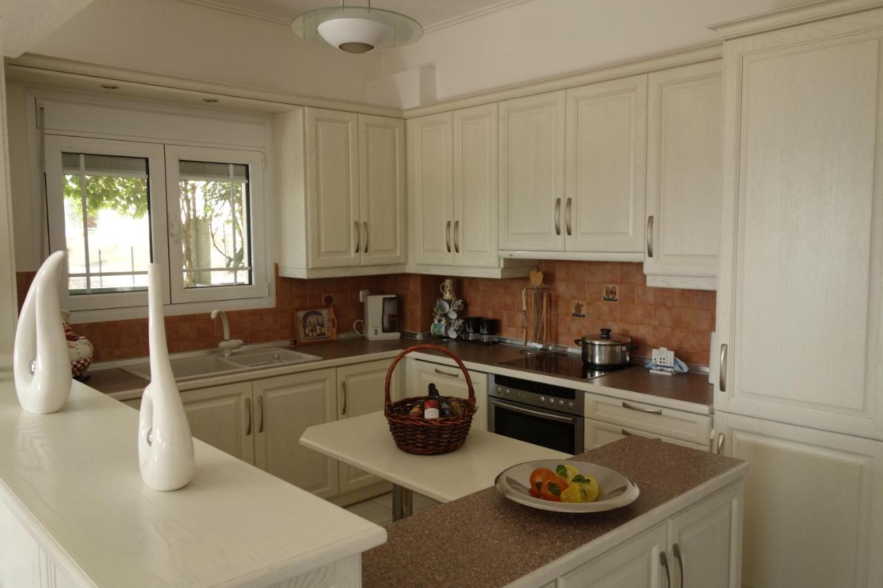 Beach Front House With View Marathos  Екстер'єр фото